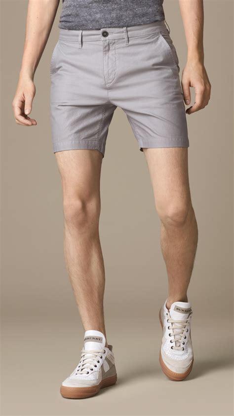 burberry brit grey cotton chino pants|Burberry shorts for men.